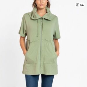 Evy's Tree Green Hooded Zip-Up Jacket hoodie NWT size XL